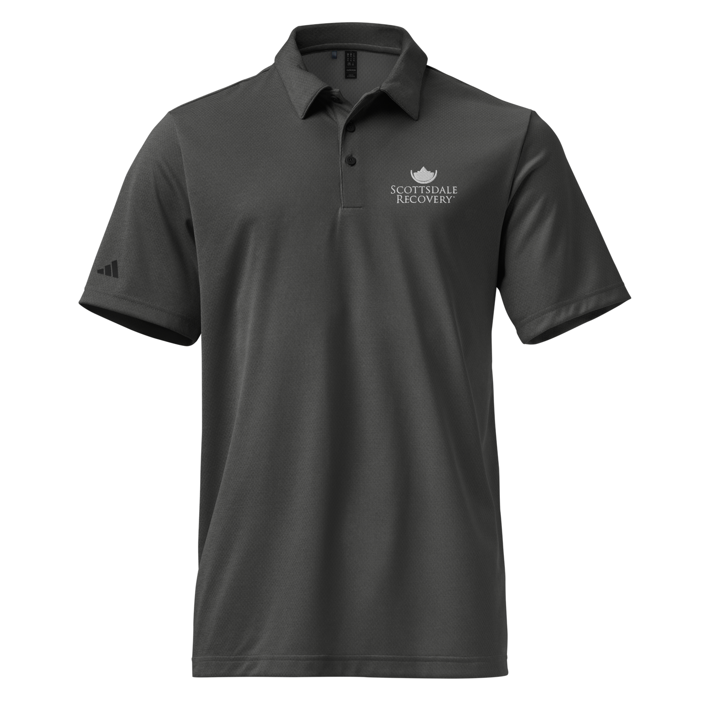 Scottsdale Recovery Adidas Space-dyed Unisex Polo / Black