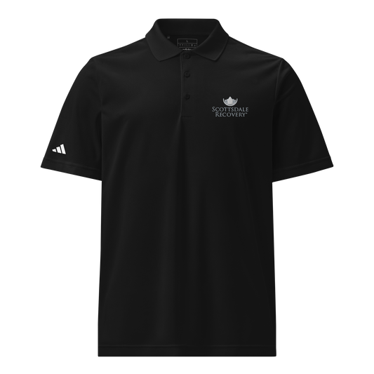 Scottsdale Recovery Logo Adidas Unisex Sport Polo - Black