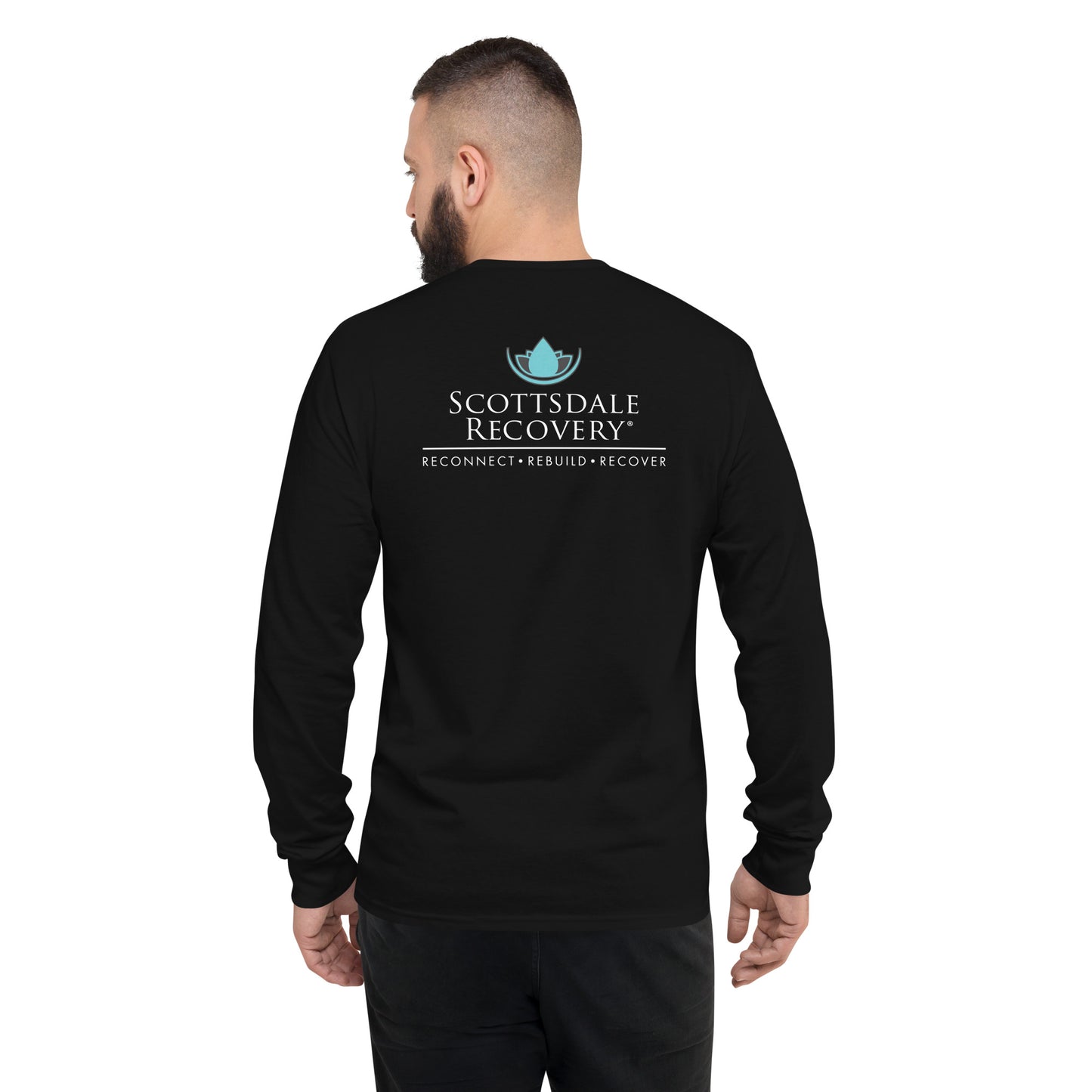 Scottsdale Recovery Logo Men's Champion Long Sleeve Shirt