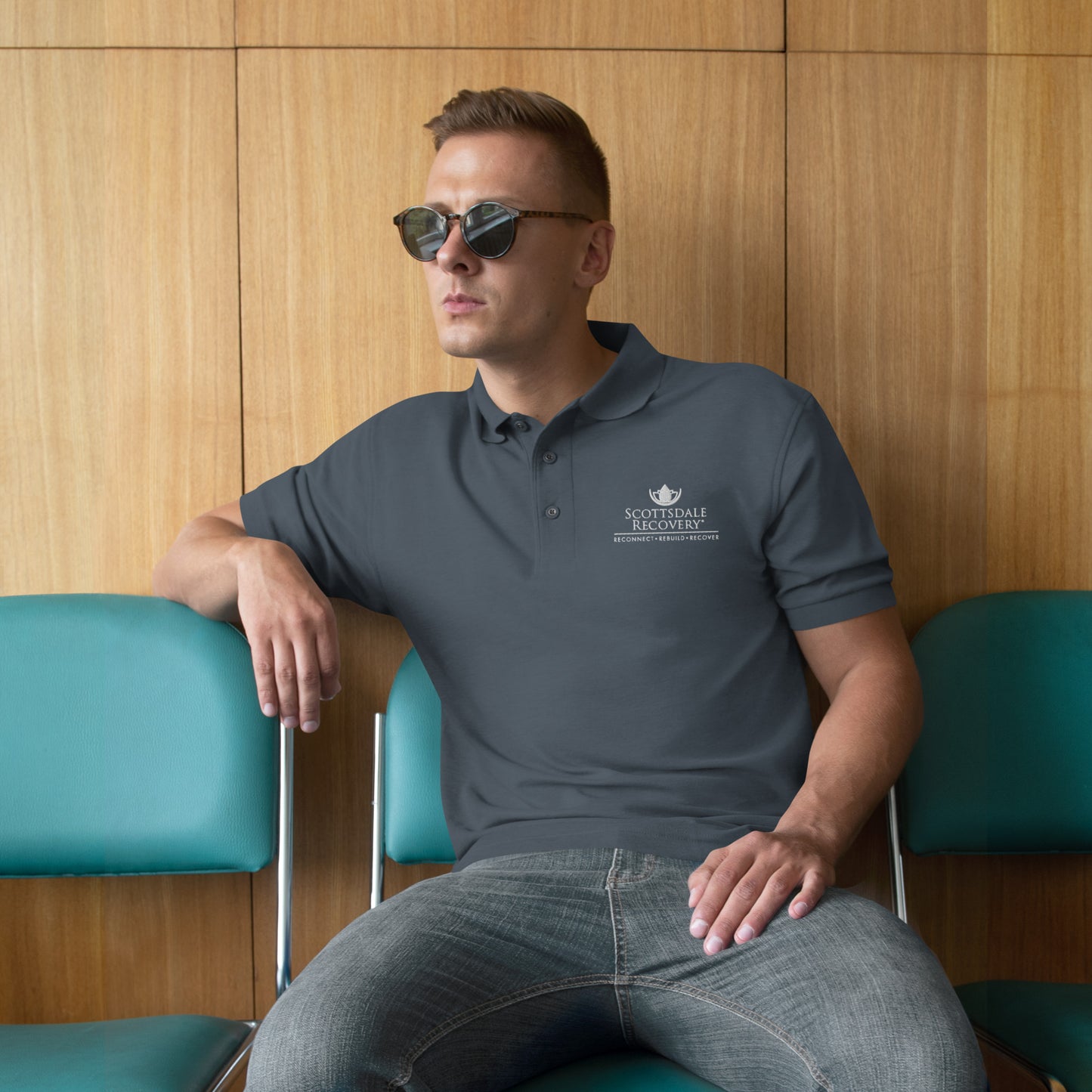 Scottsdale Recovery Men's Premium Polo / Black