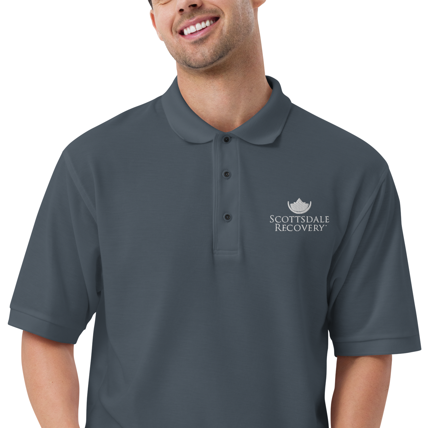 Scottsdale Recovery Men's Premium Polo / Gray