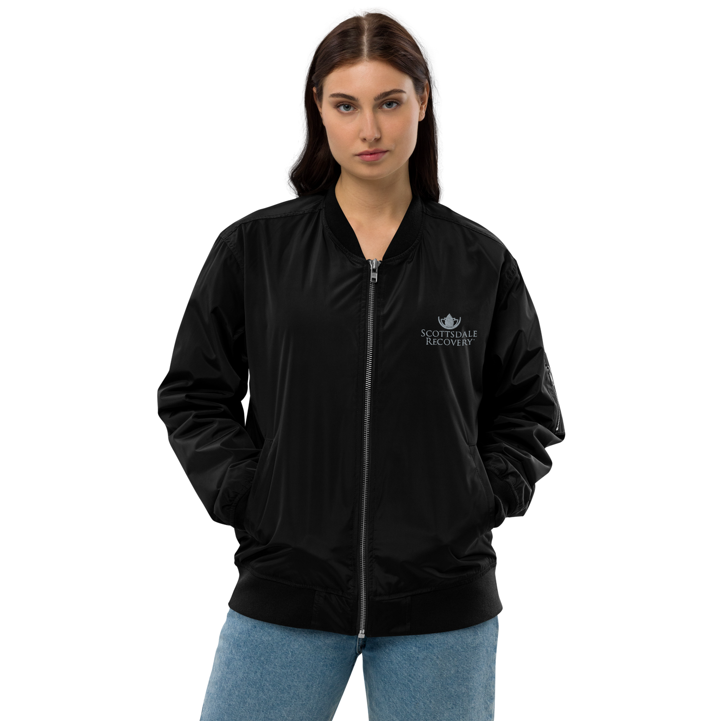 Scottsdale Recovery Logo Unisex Premium Bomber Jacket