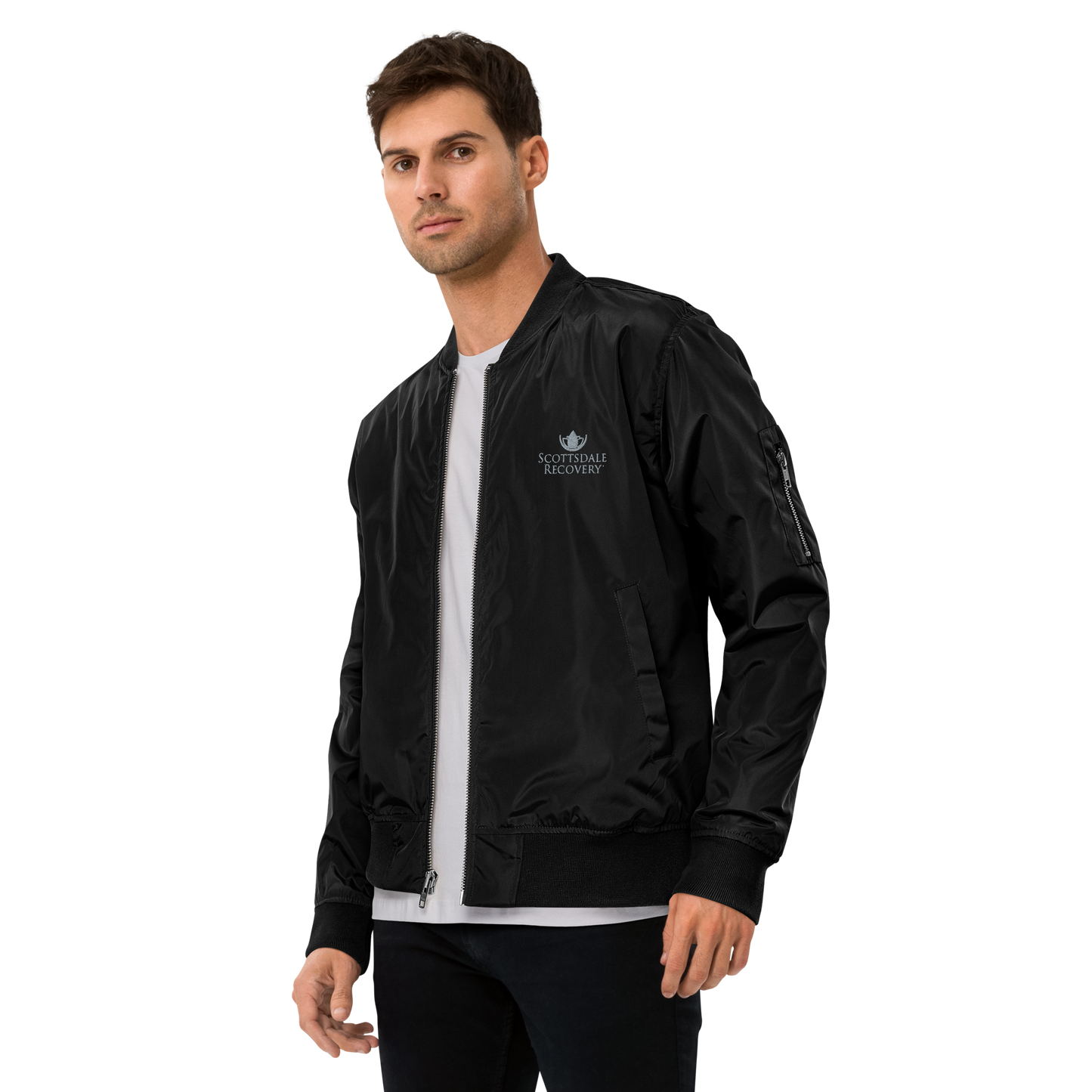 Scottsdale Recovery Logo Unisex Premium Bomber Jacket