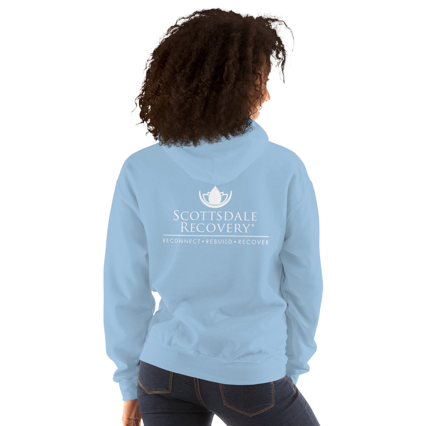 SRC Full Logo Unisex Hoodie - Powder Blue