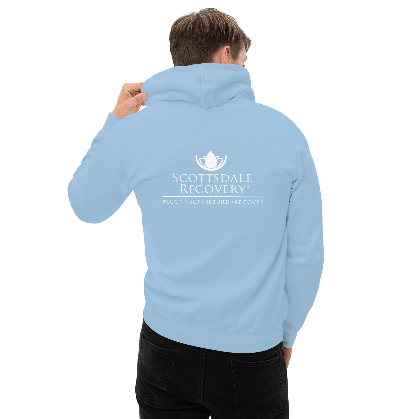 SRC Full Logo Unisex Hoodie - Powder Blue