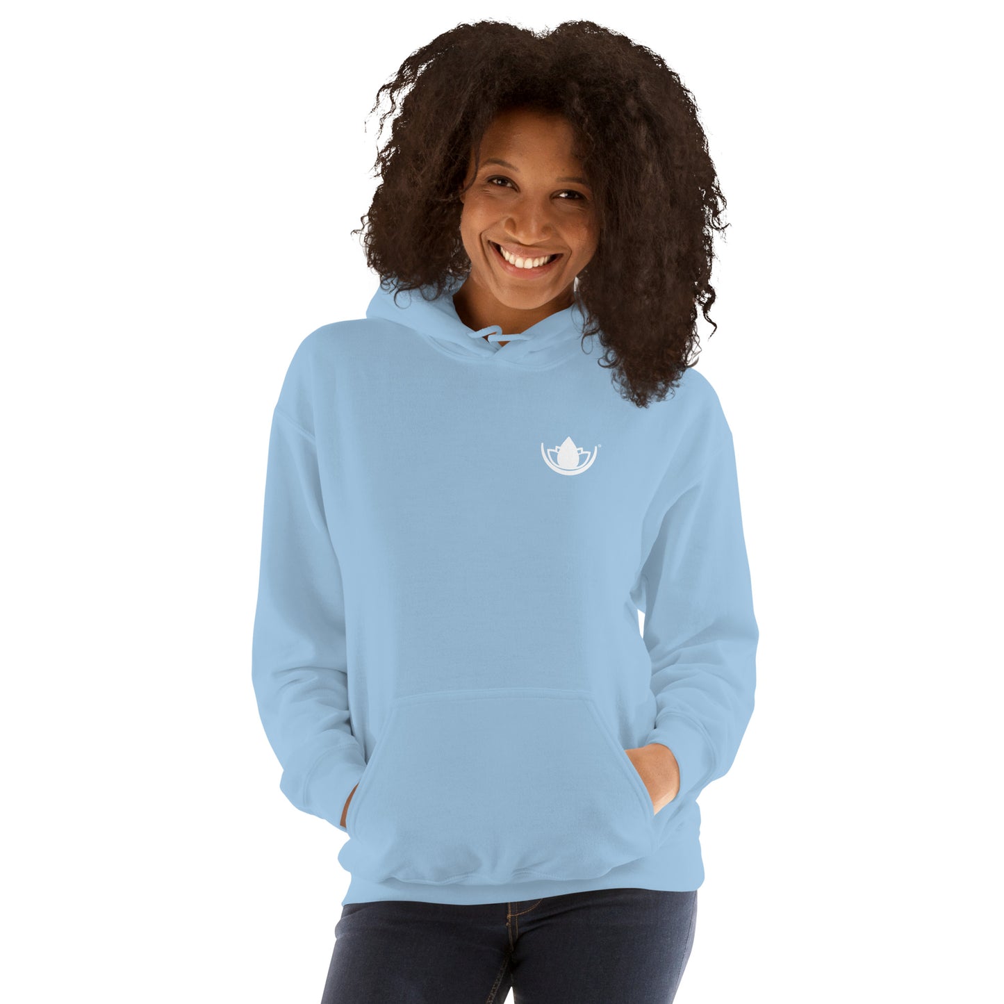 SRC Full Logo Unisex Hoodie - Powder Blue
