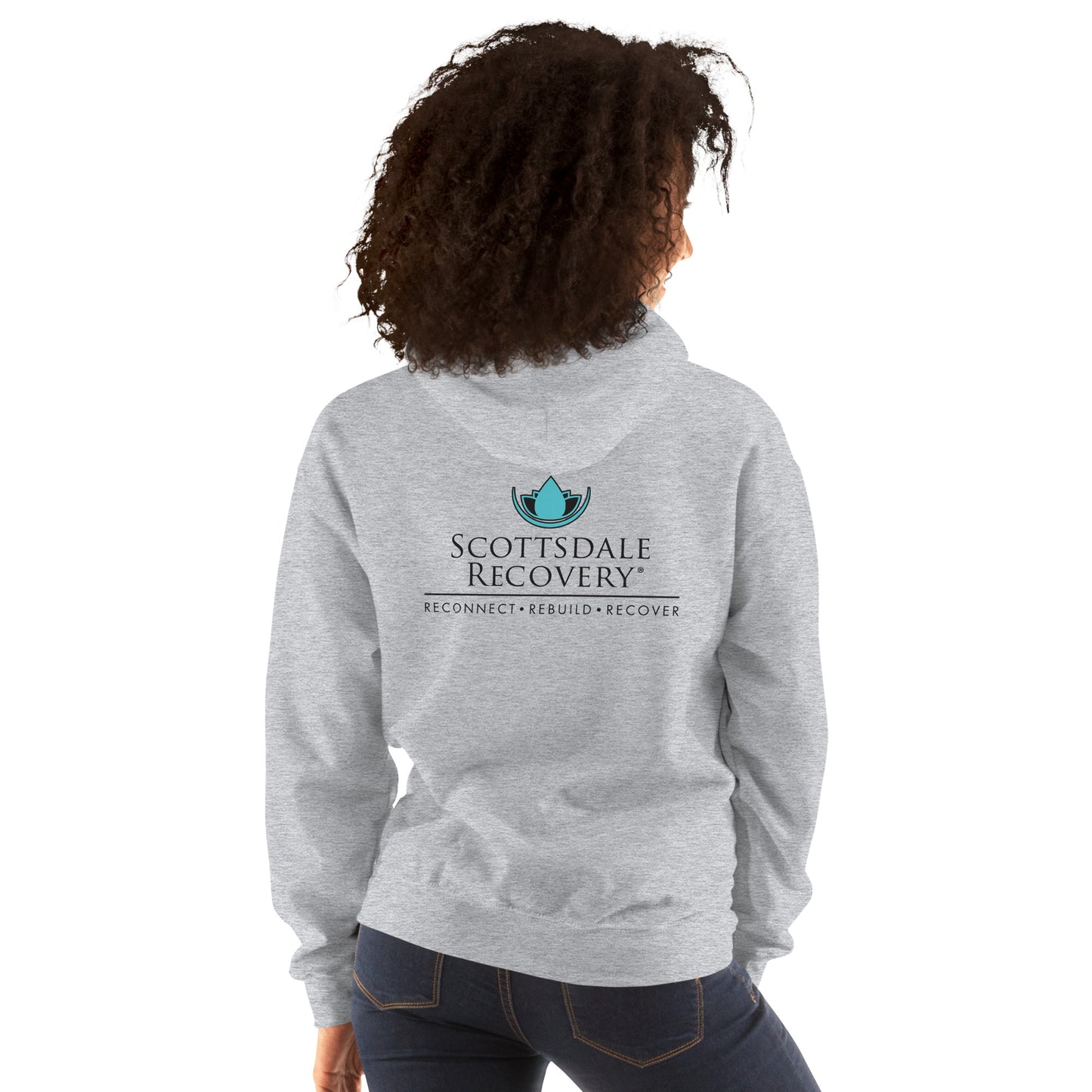 SRC Full Logo Unisex Hoodie - Grey