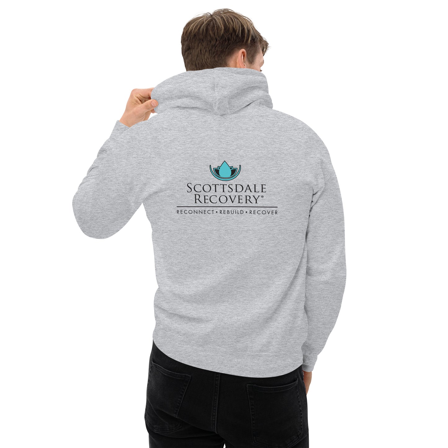 SRC Full Logo Unisex Hoodie - Grey