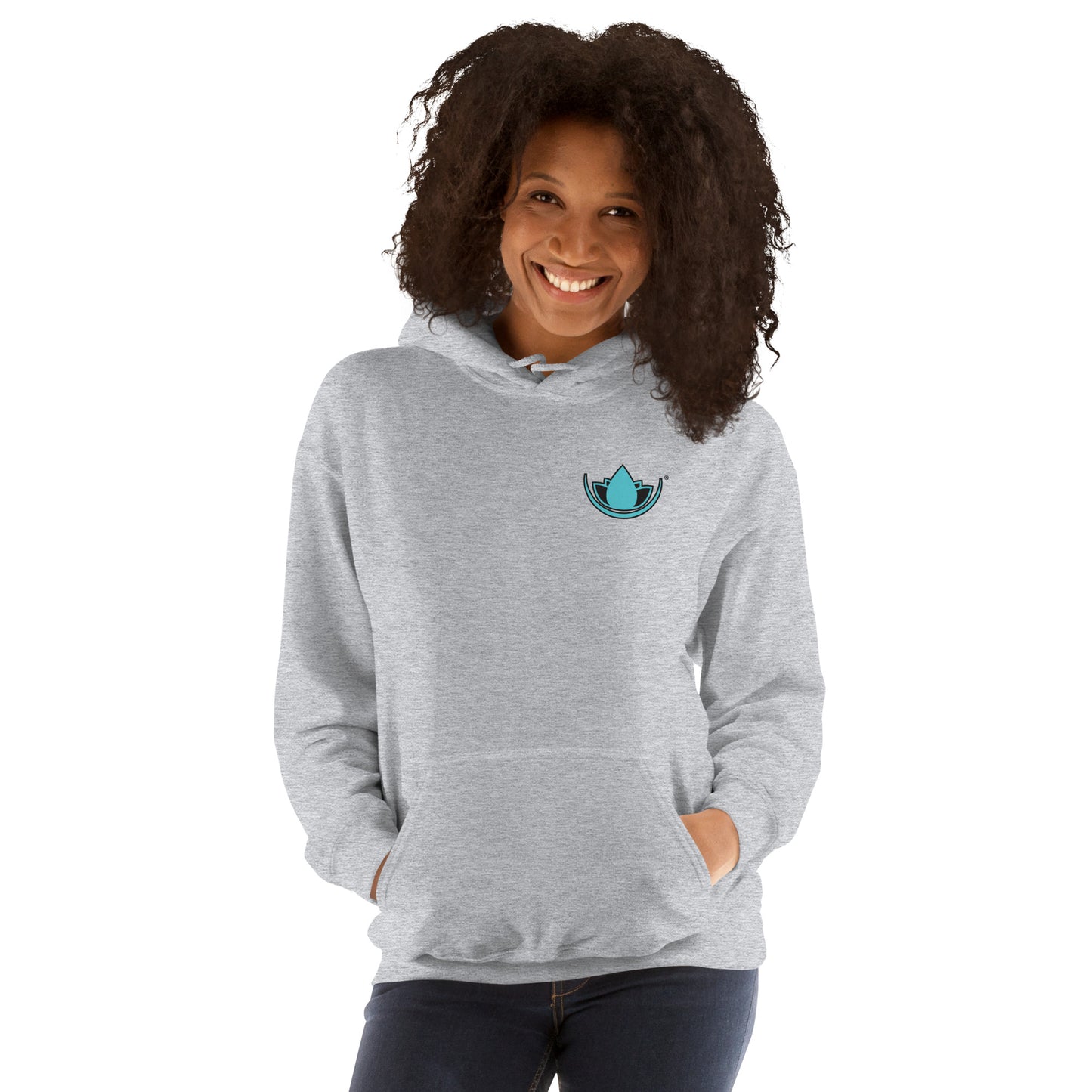 SRC Full Logo Unisex Hoodie - Grey