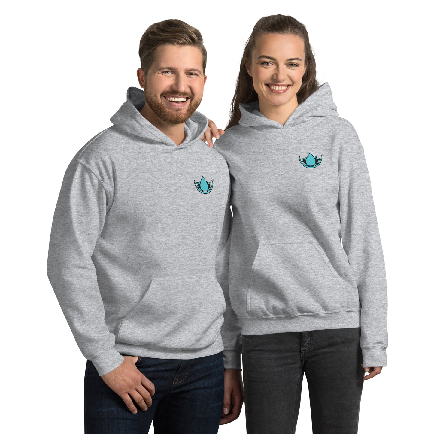 SRC Full Logo Unisex Hoodie - Grey