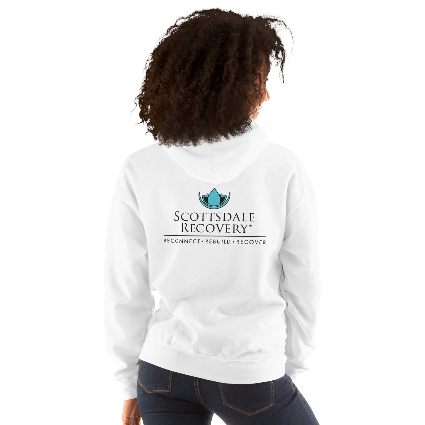 SRC Full Logo Unisex Hoodie - WHT