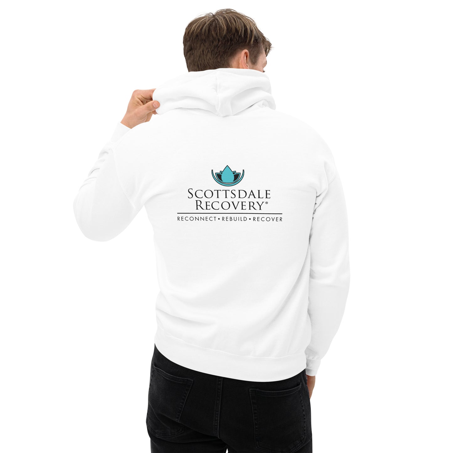 SRC Full Logo Unisex Hoodie - WHT