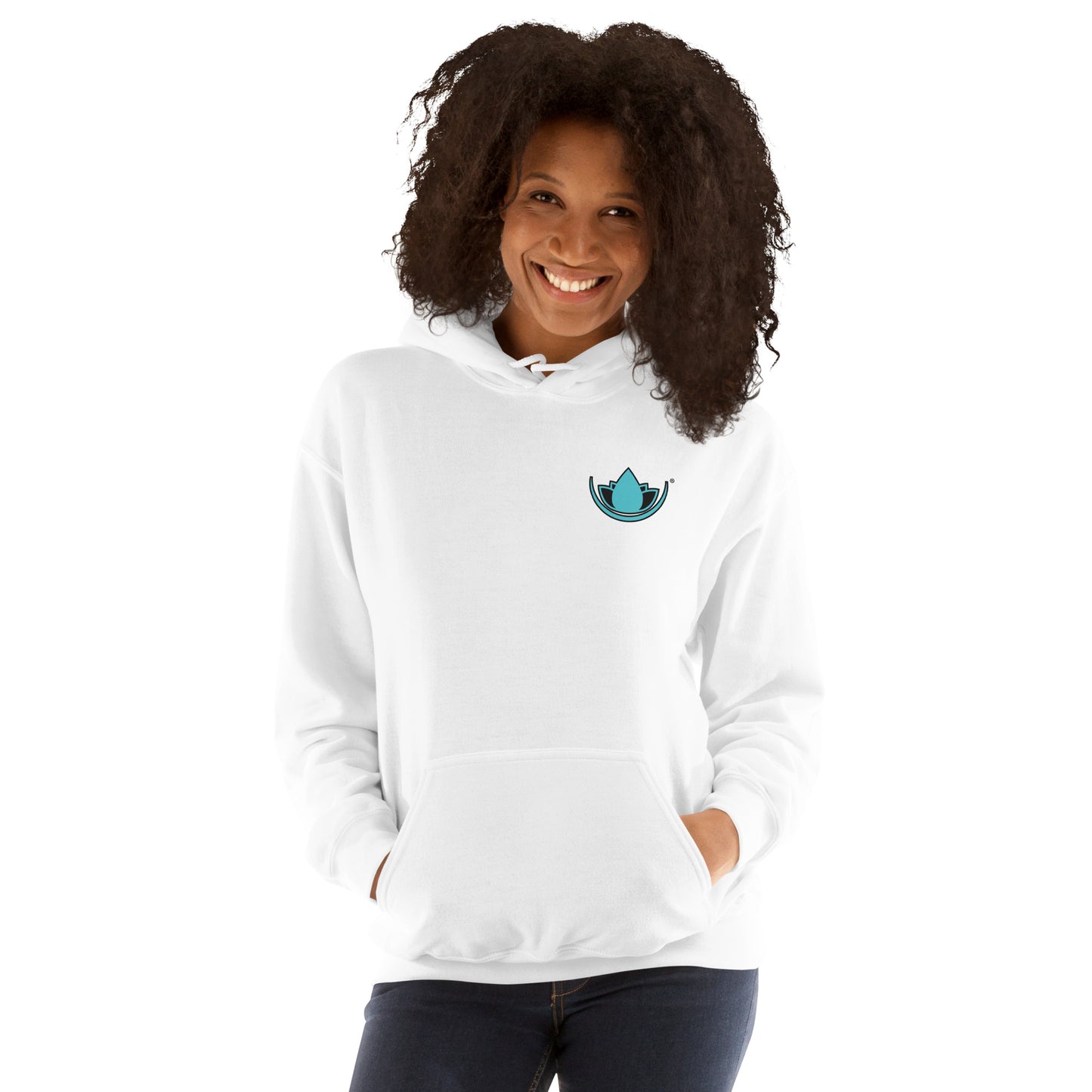 SRC Full Logo Unisex Hoodie - WHT