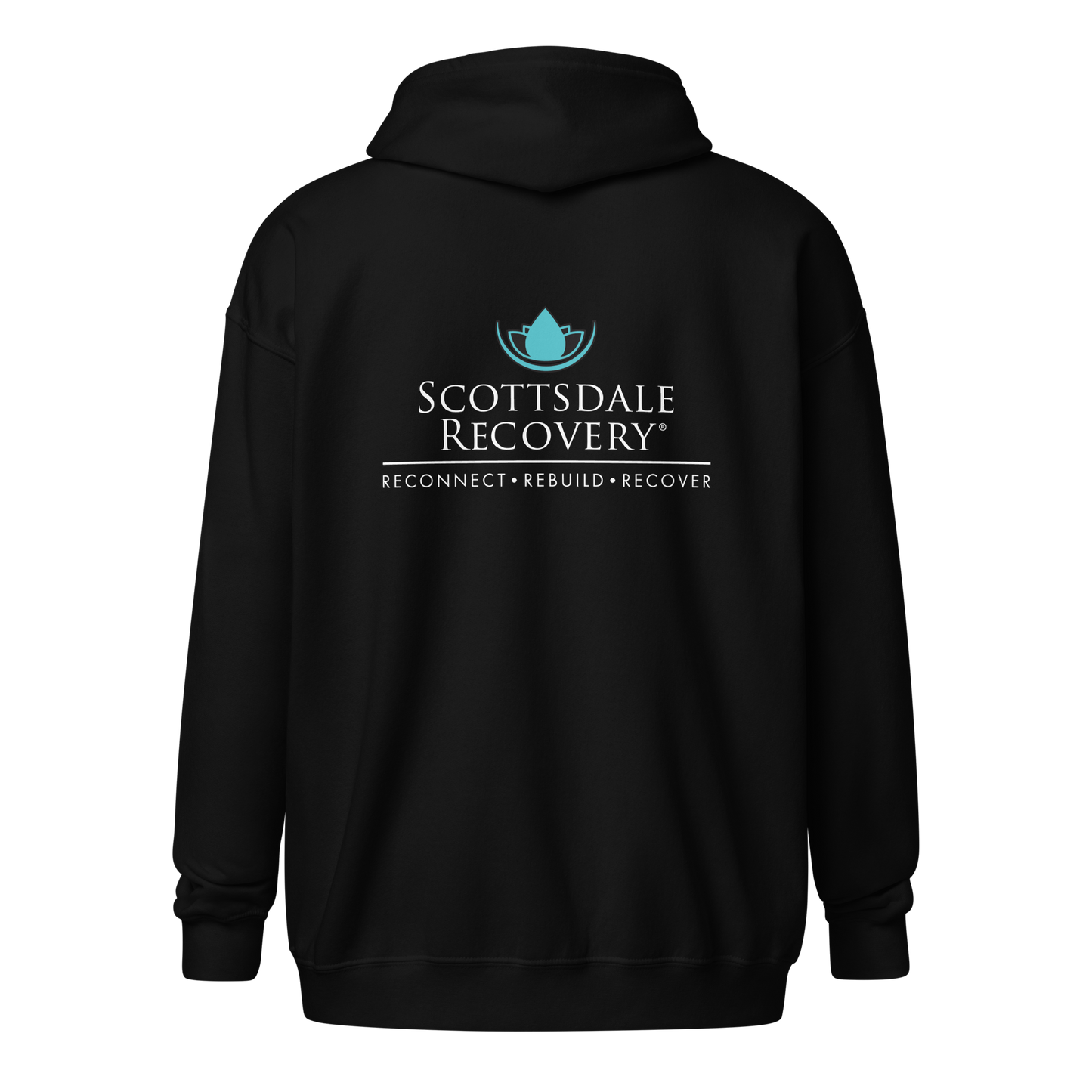 SRC Full Logo Unisex Heavy Blend Zip Hoodie - BLK