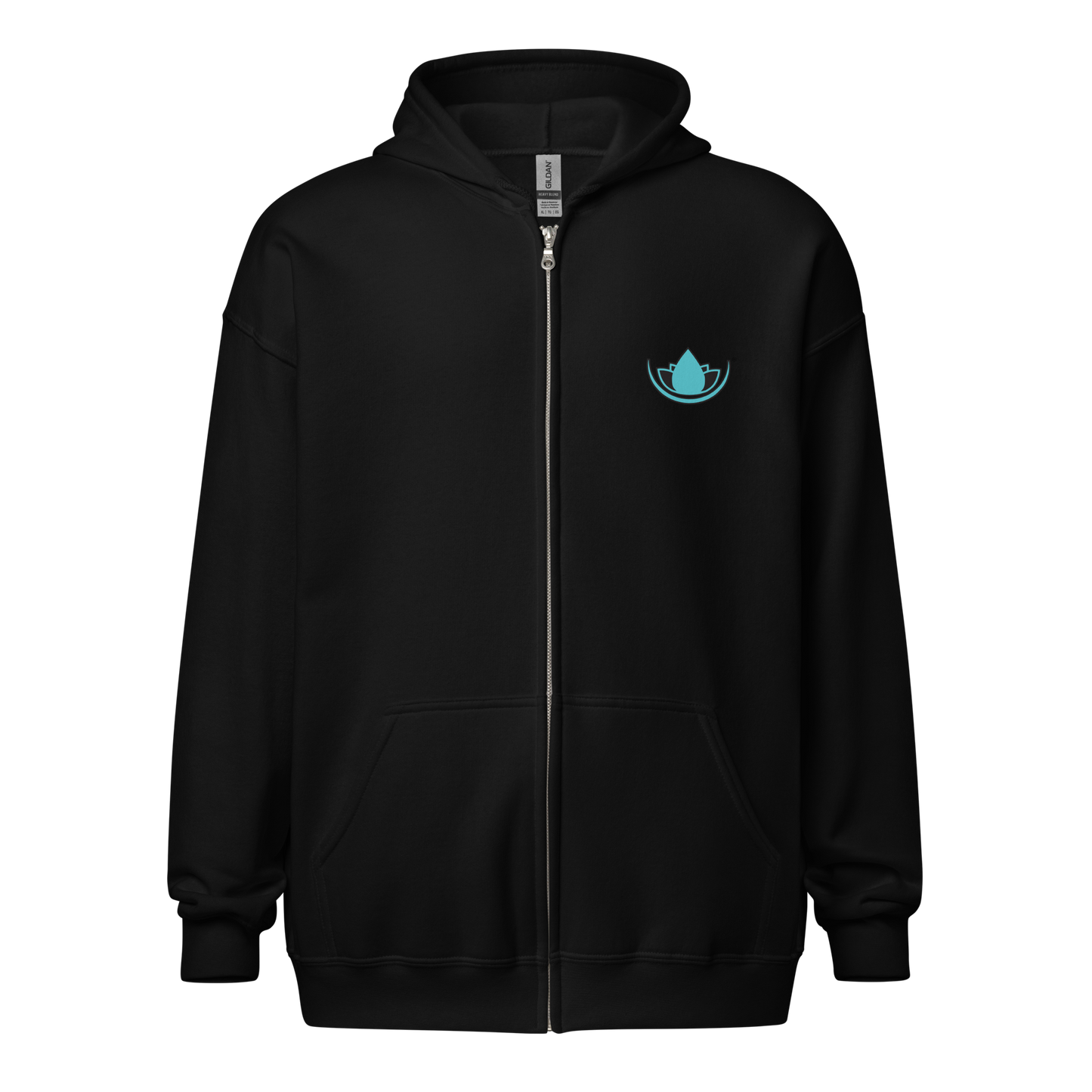 SRC Full Logo Unisex Heavy Blend Zip Hoodie - BLK