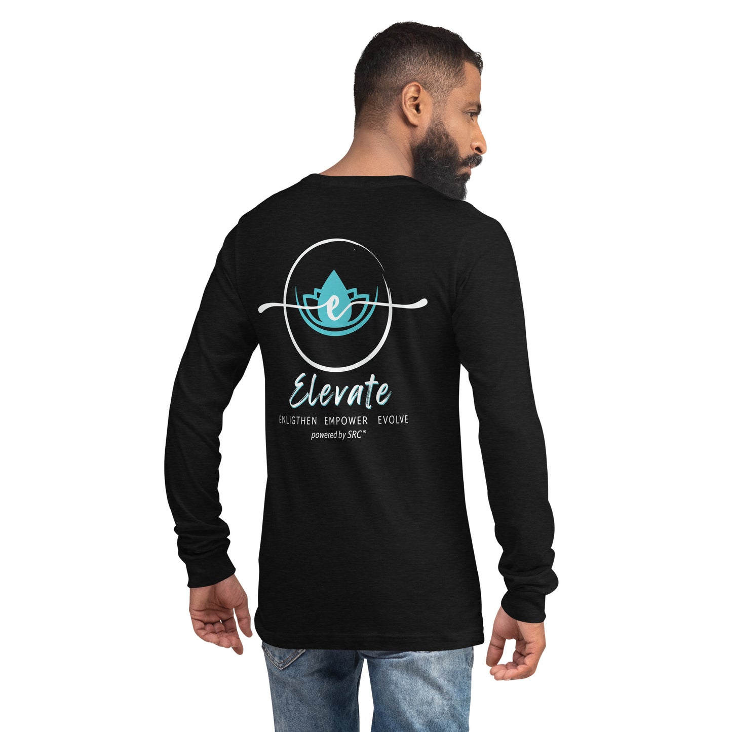 SRC Elevate Full Logo Unisex Long Sleeve Tee - BLK