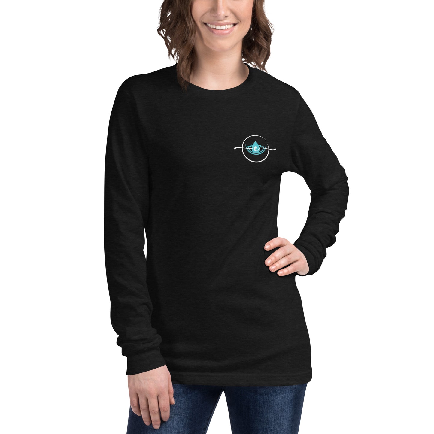 SRC Elevate Full Logo Unisex Long Sleeve Tee - BLK