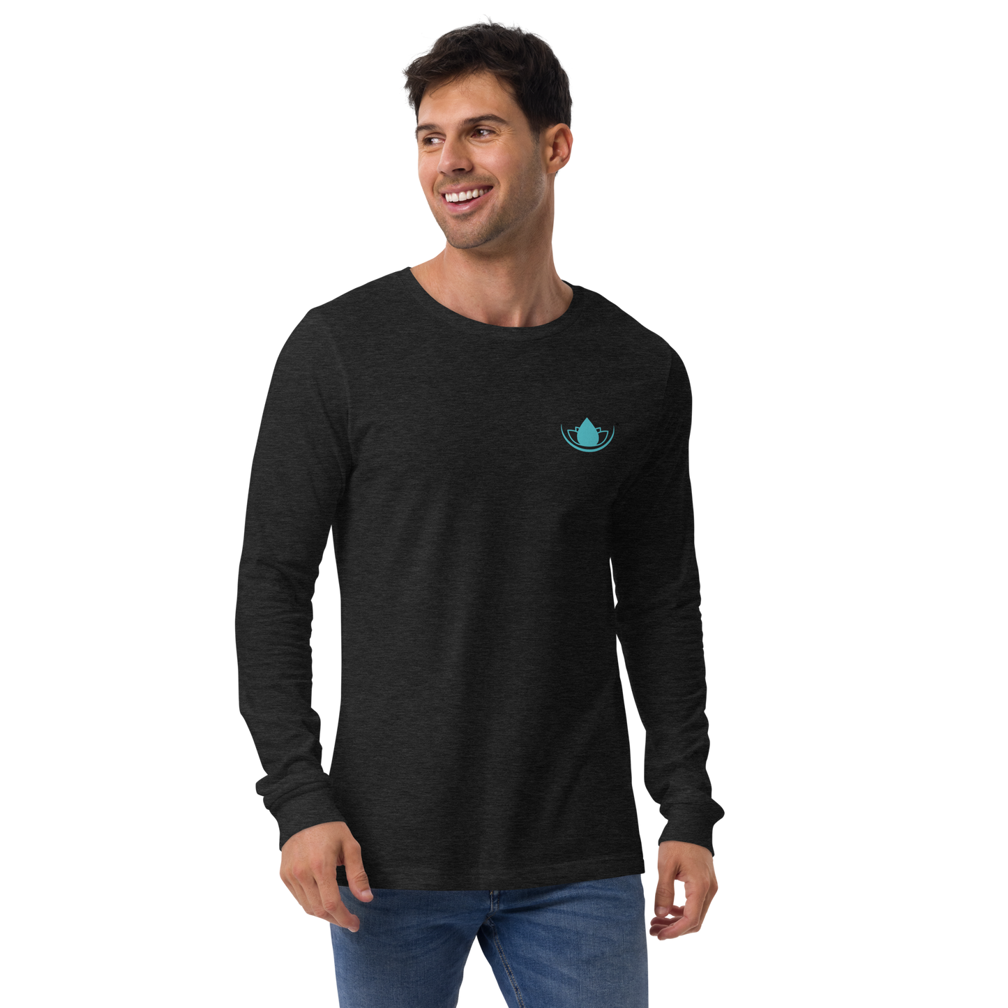 SRC Full Logo Unisex Long Sleeve Tee - BLK