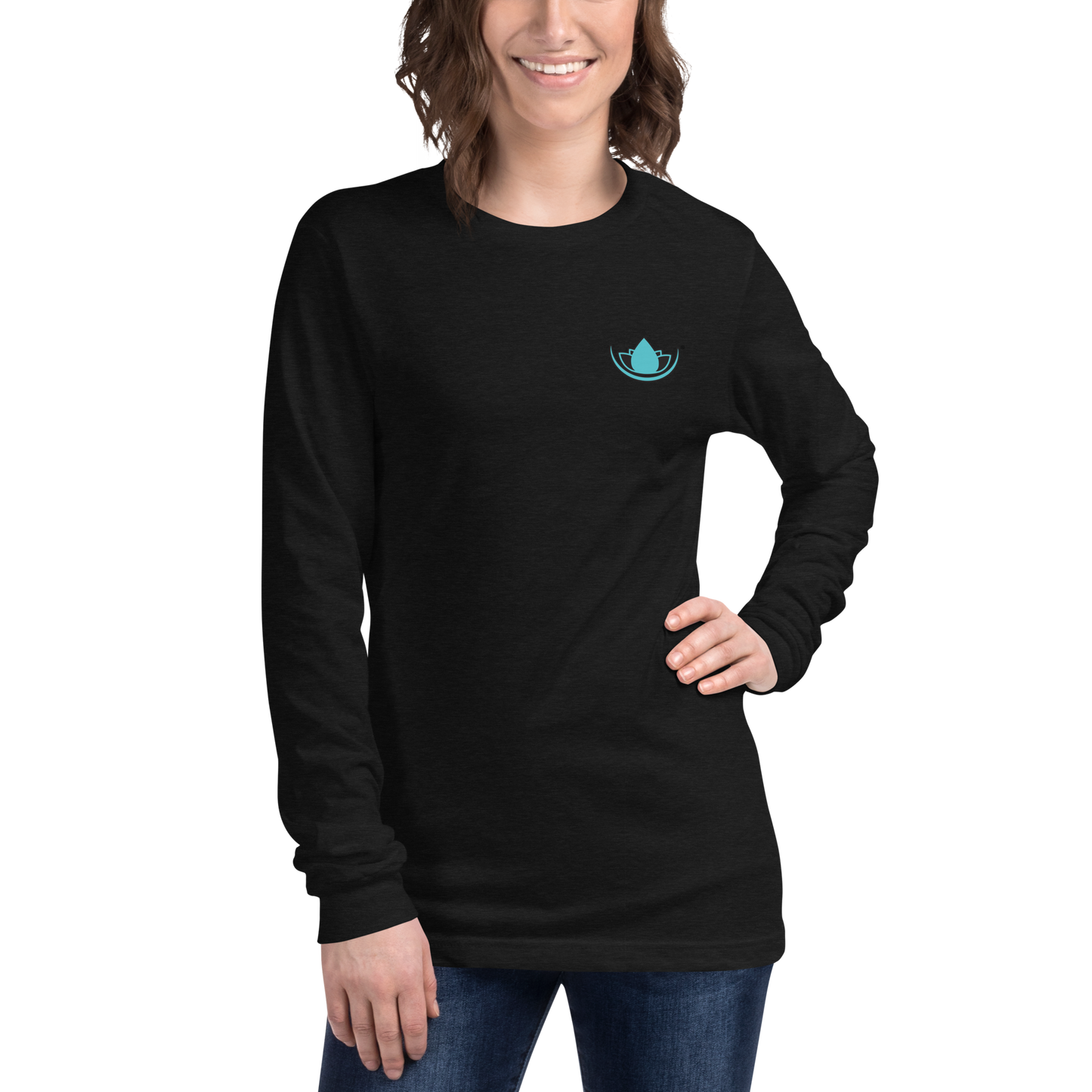 SRC Full Logo Unisex Long Sleeve Tee - BLK