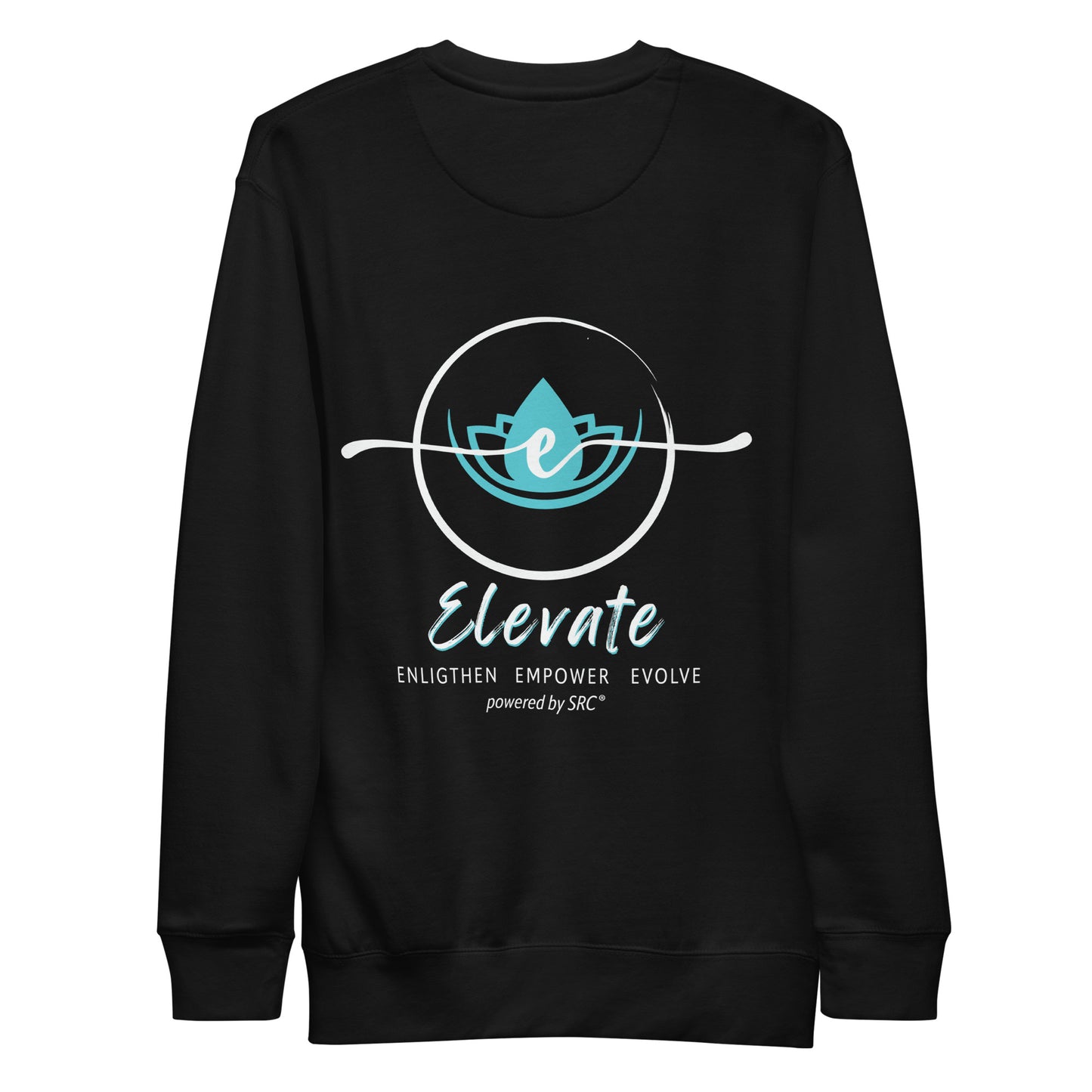 SRC Elevate Full Logo Unisex Premium Sweatshirt - BLK