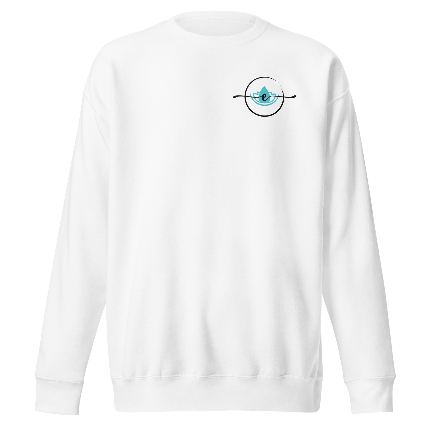 SRC Elevate Full Logo Unisex Premium Sweatshirt - WHT