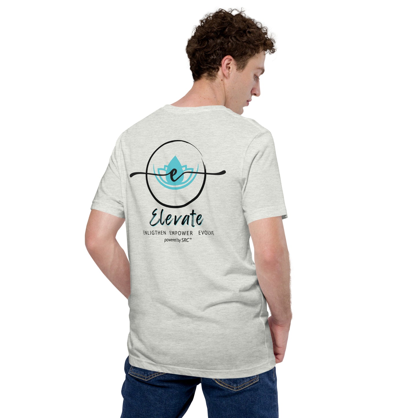 SRC Elevate Full Logo Unisex T-shirt - WHT