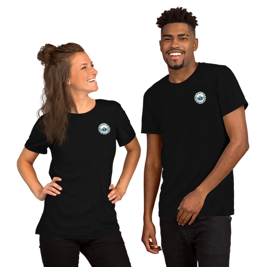SRC Reztoration Health & Healing Full Logo - Unisex T-shirt / Black
