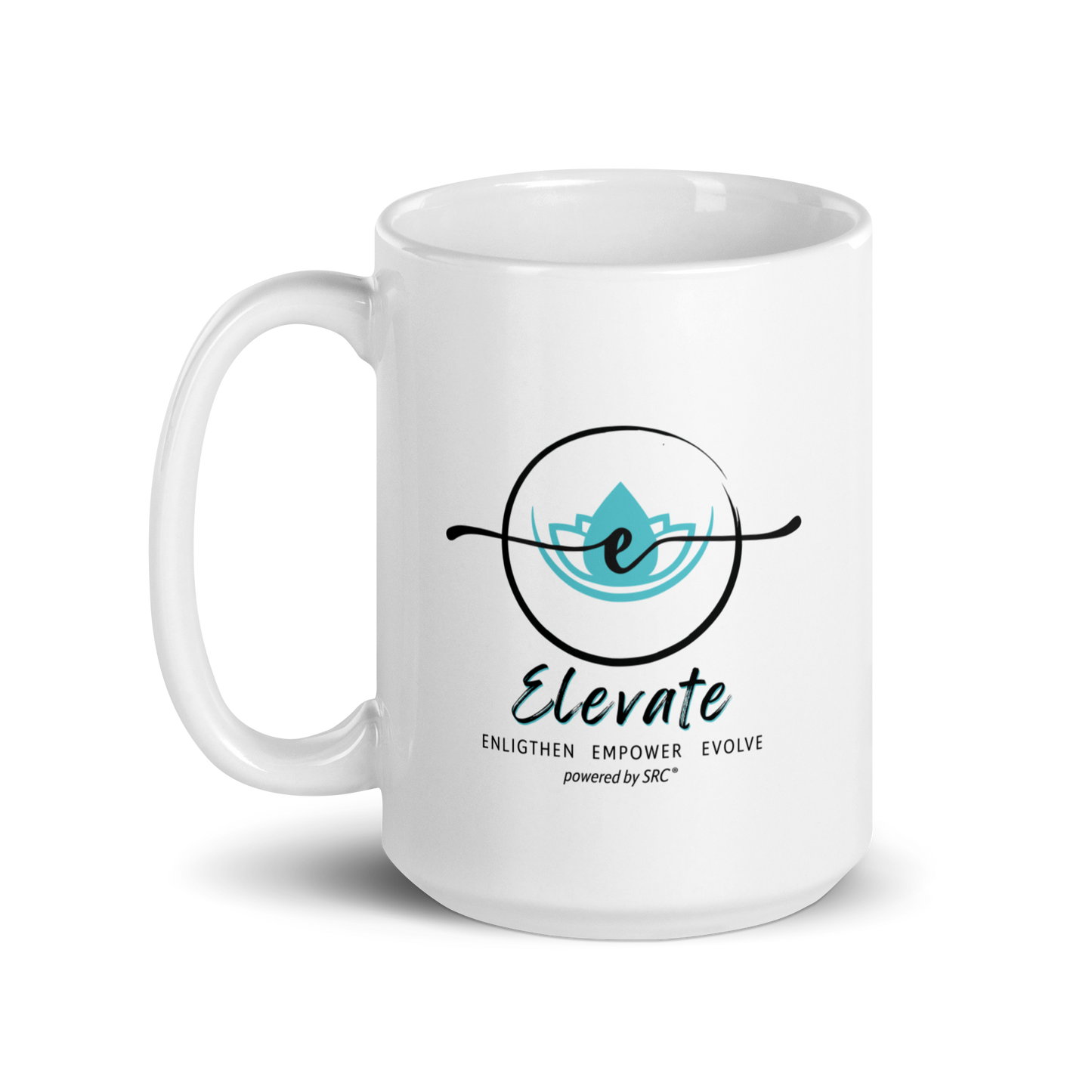 SRC Elevate Full Logo Glossy Mug - WHT