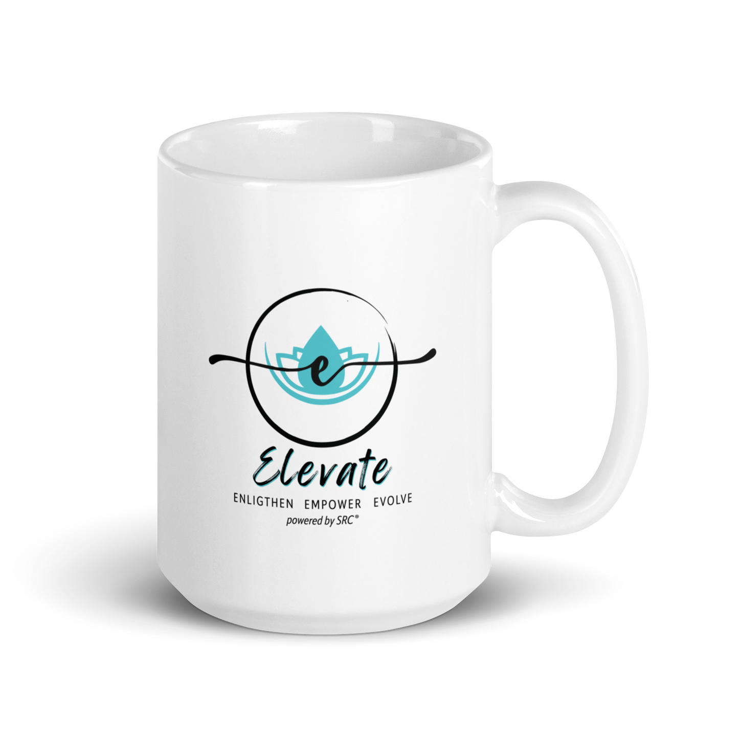 SRC Elevate Full Logo Glossy Mug - WHT