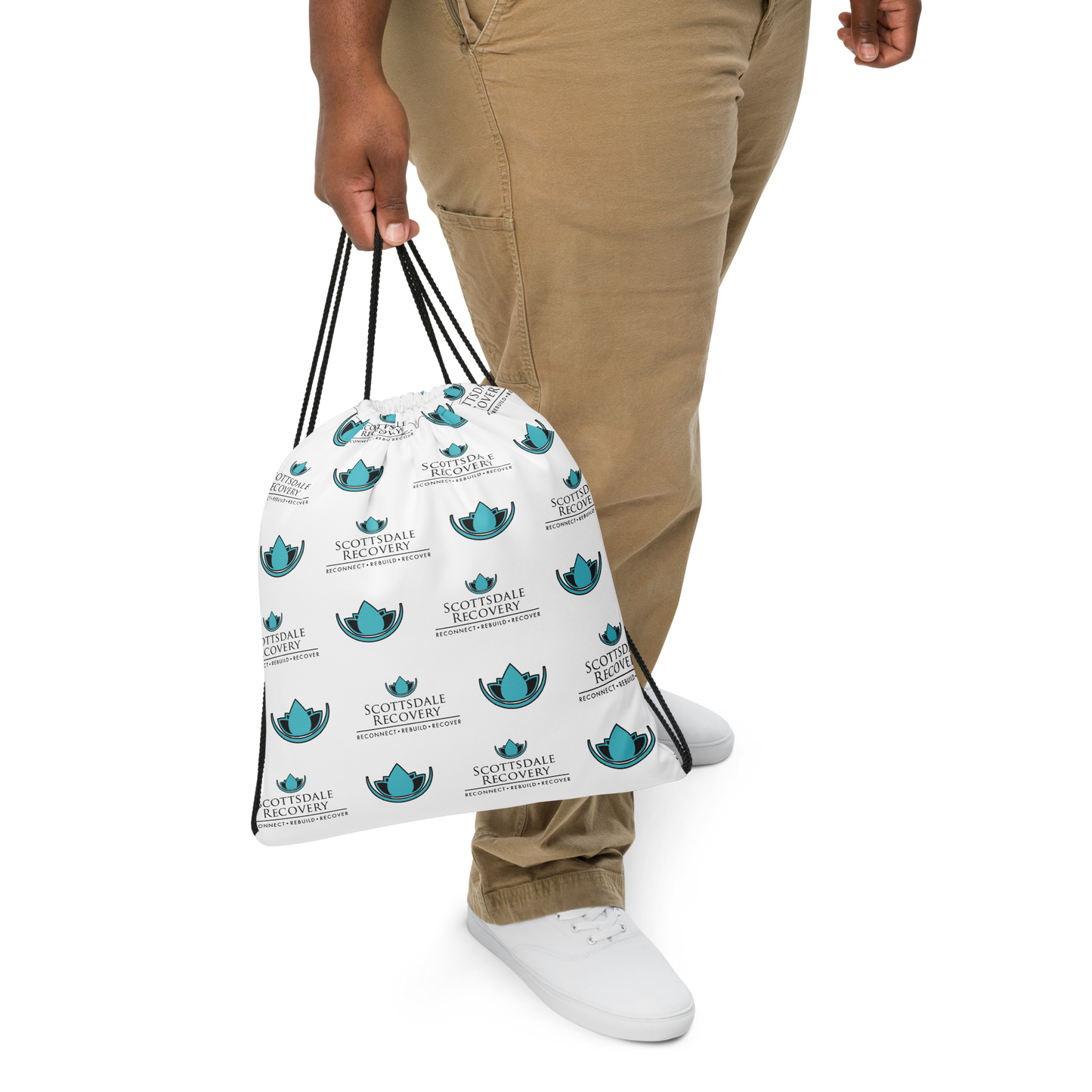Scottsdale Recovery Logo Drawstring Bag