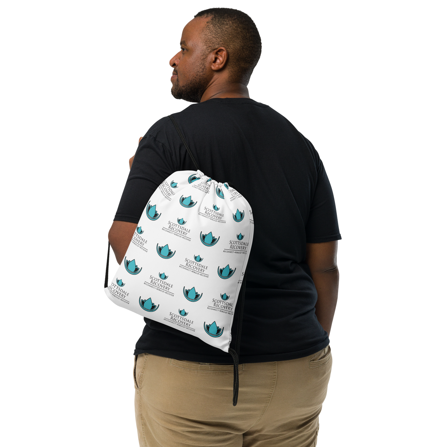 Scottsdale Recovery Logo Drawstring Bag