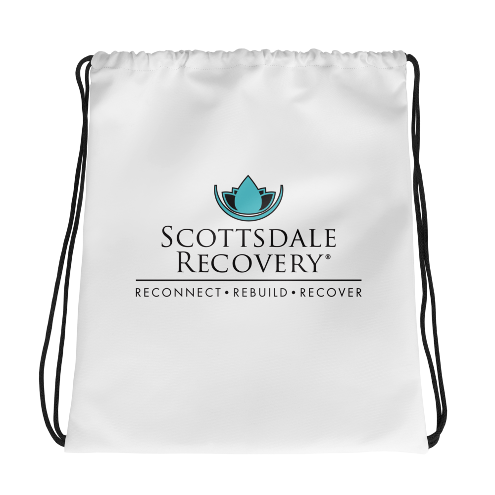 Scottsdale Recovery Logo Drawstring Bag