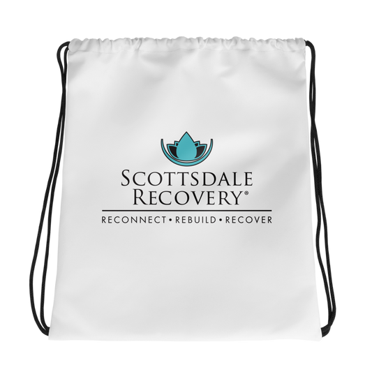 Scottsdale Recovery Logo Drawstring Bag