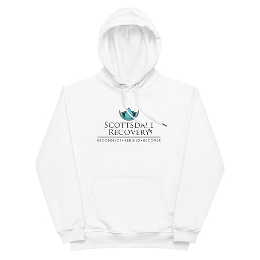 Scottsdale Recovery Logo Unisex Hoodie - White