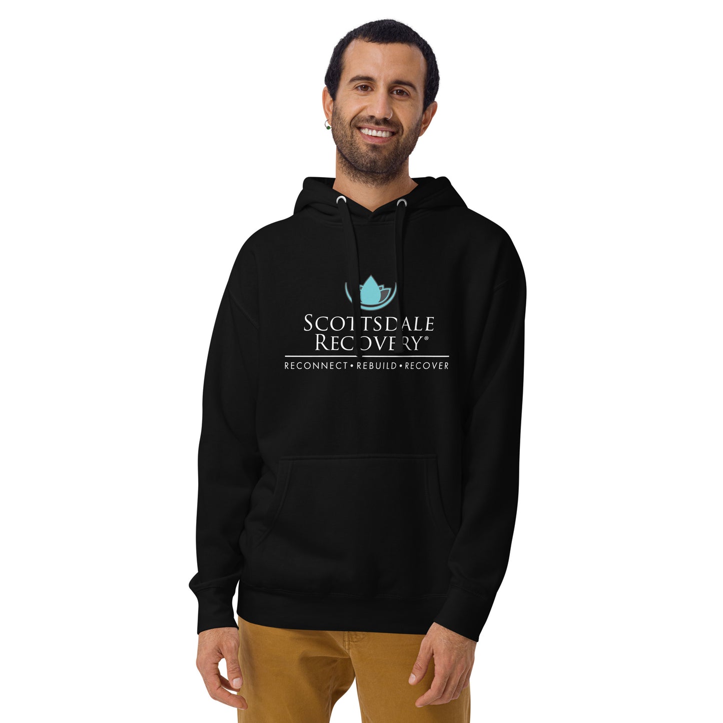 Scottsdale Recovery Logo Unisex Hoodie - Black