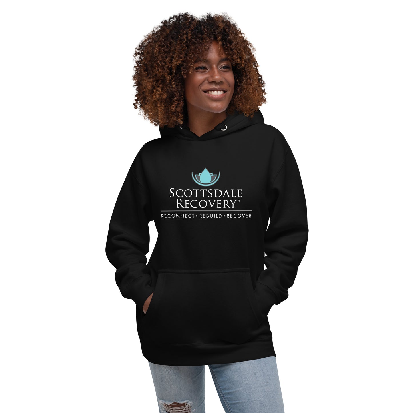 Scottsdale Recovery Logo Unisex Hoodie - Black