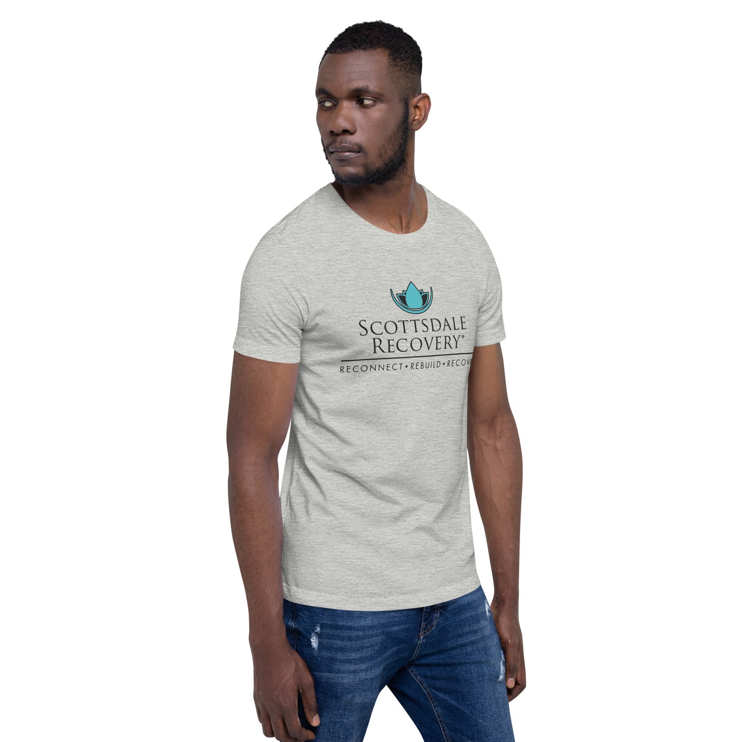 Scottsdale Recovery Logo Unisex T-shirt - Heather Grey