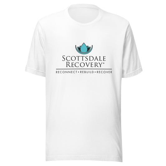 Scottsdale Recovery Logo Unisex T-shirt - White