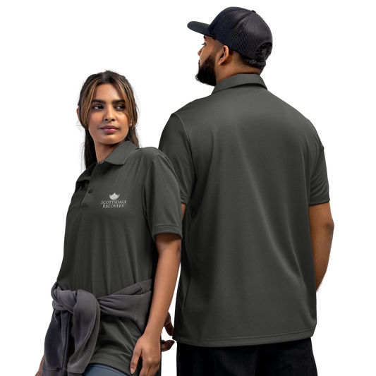 Scottsdale Recovery Adidas Space-dyed Unisex Polo / Black