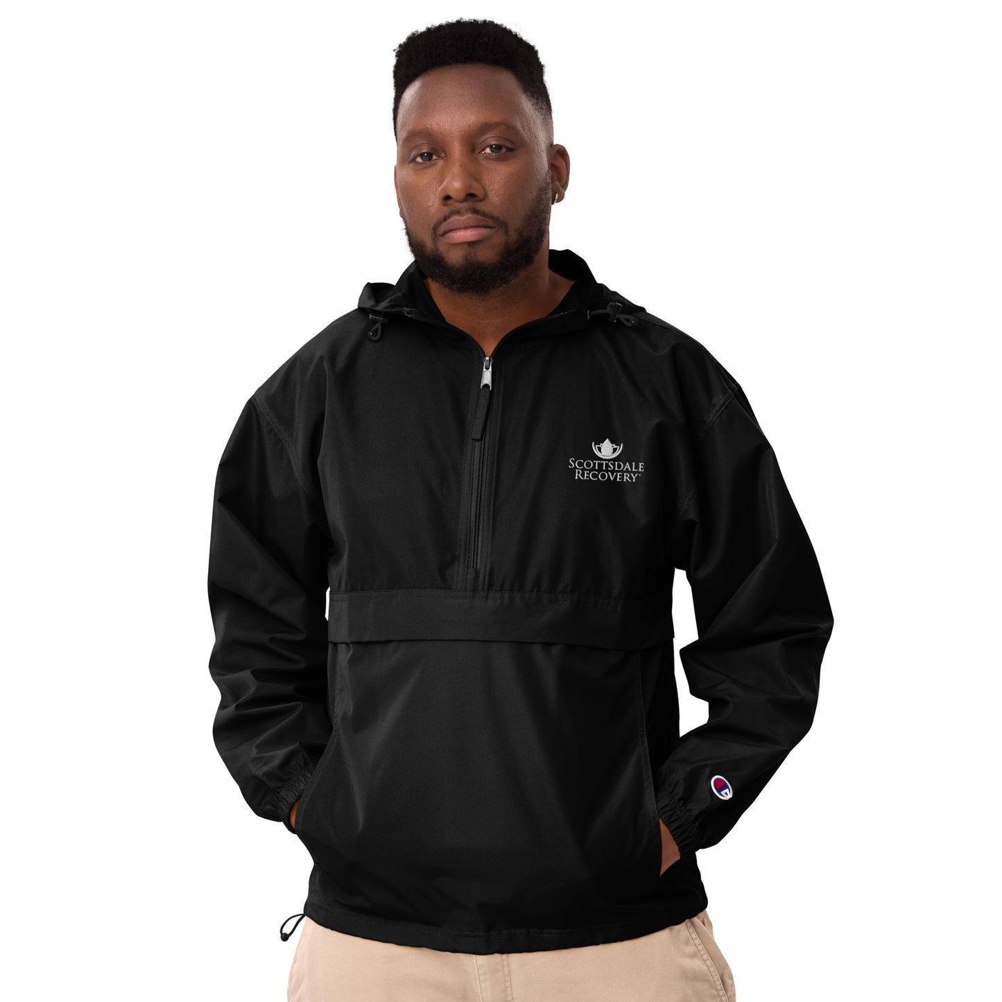 Scottsdale Recovery Logo Unisex Embroidered Champion Packable Jacket