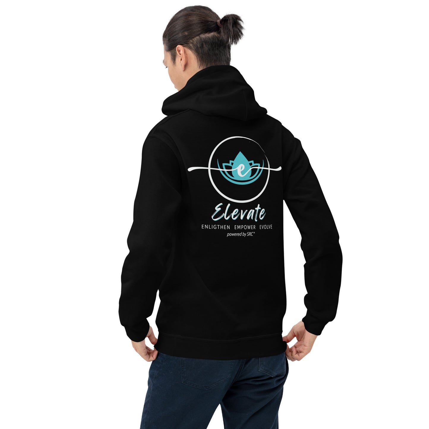 SRC Elevate Full Logo Unisex Hoodie - BLK