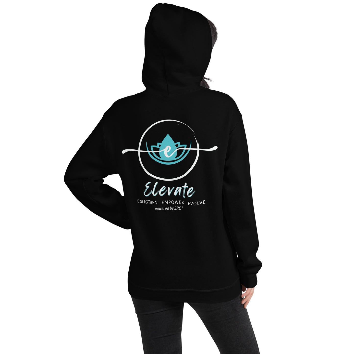 SRC Elevate Full Logo Unisex Hoodie - BLK