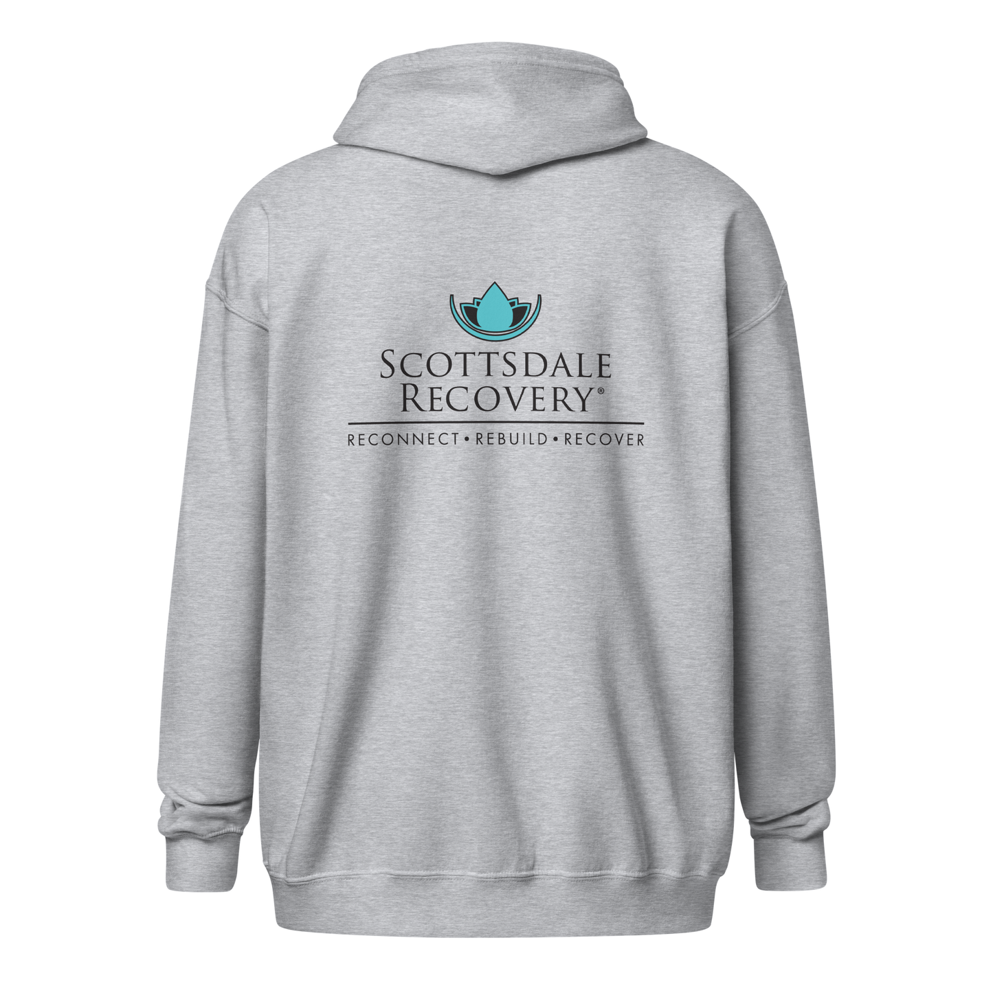 SRC Full Logo Unisex Heavy Blend Zip Hoodie - Grey