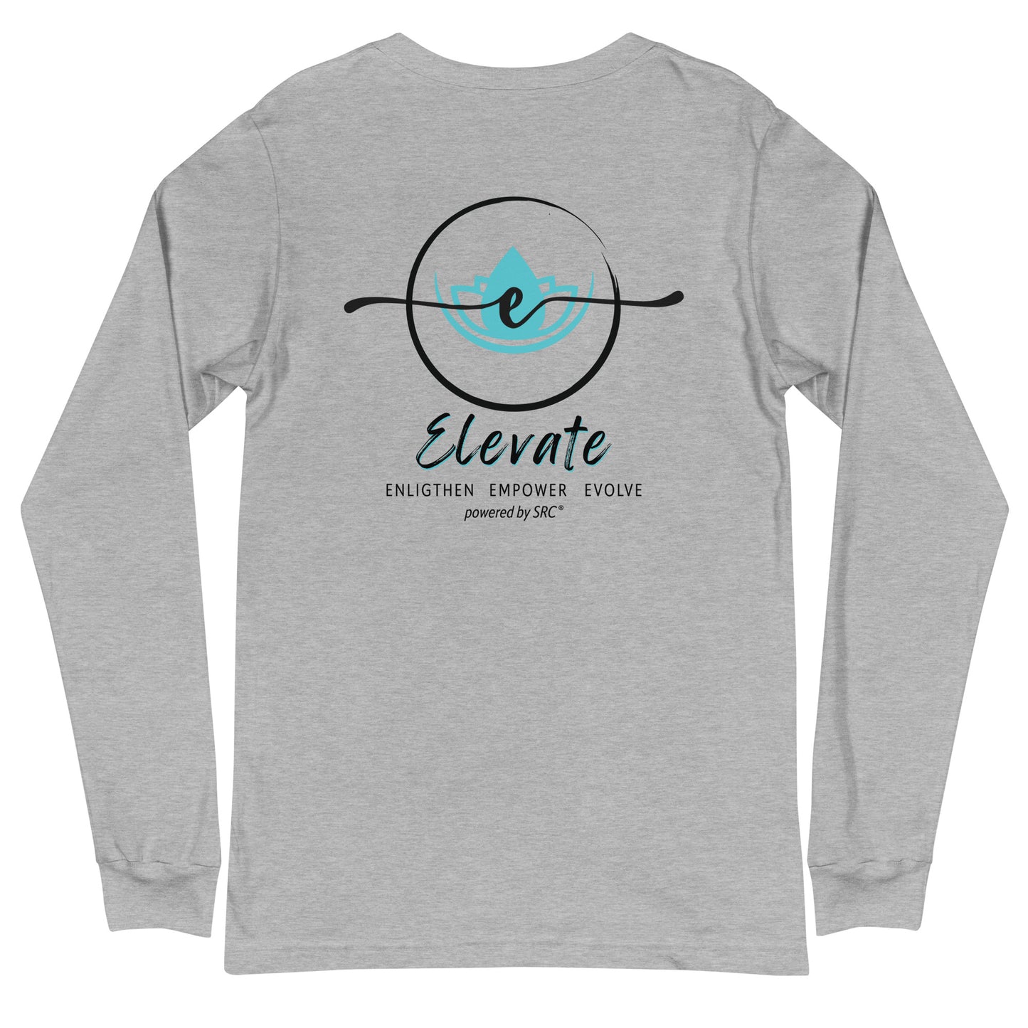 SRC Elevate Full Logo Unisex Long Sleeve Tee - WHT