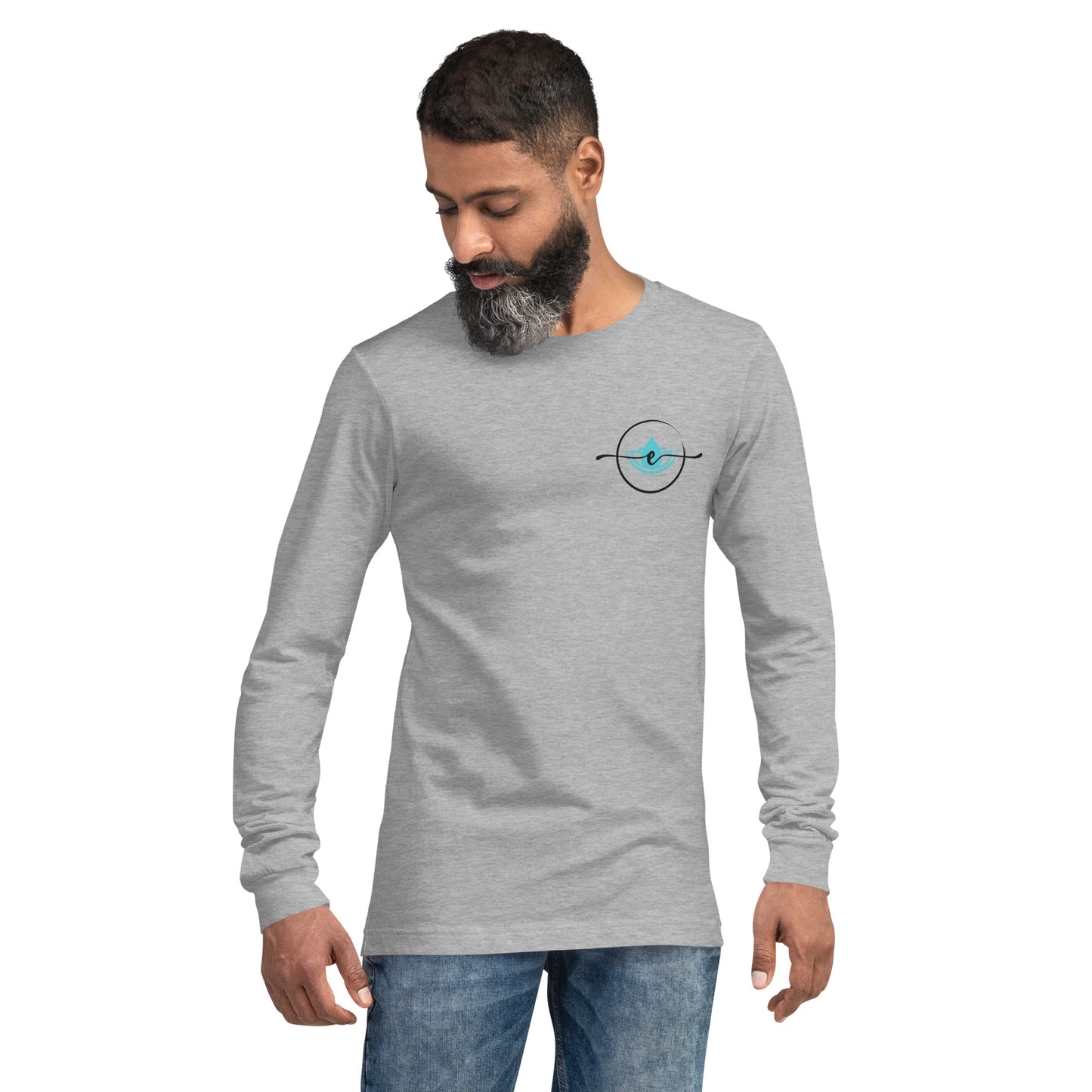 SRC Elevate Full Logo Unisex Long Sleeve Tee - WHT