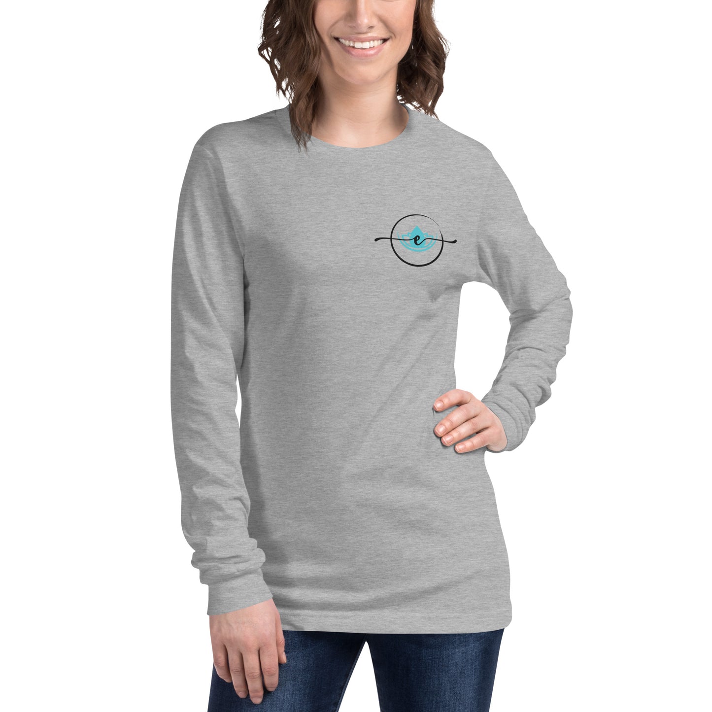 SRC Elevate Full Logo Unisex Long Sleeve Tee - WHT