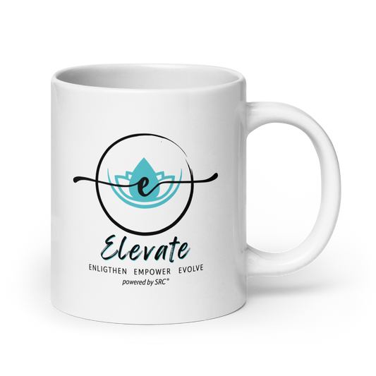 SRC Elevate Full Logo Glossy Mug - WHT