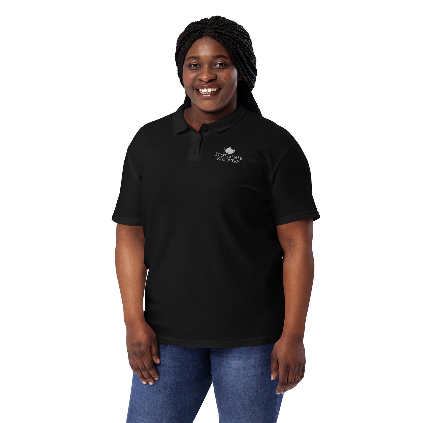 Scottsdale Recovery Women’s Pique Polo Shirt / Black