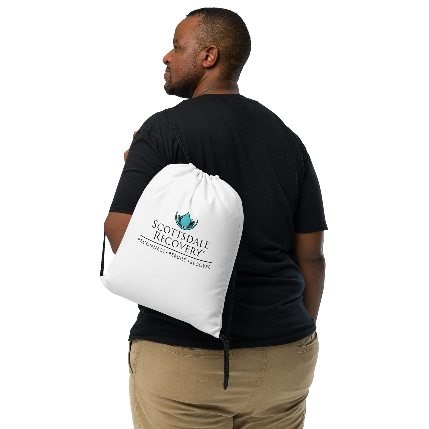 Scottsdale Recovery Logo Drawstring Bag