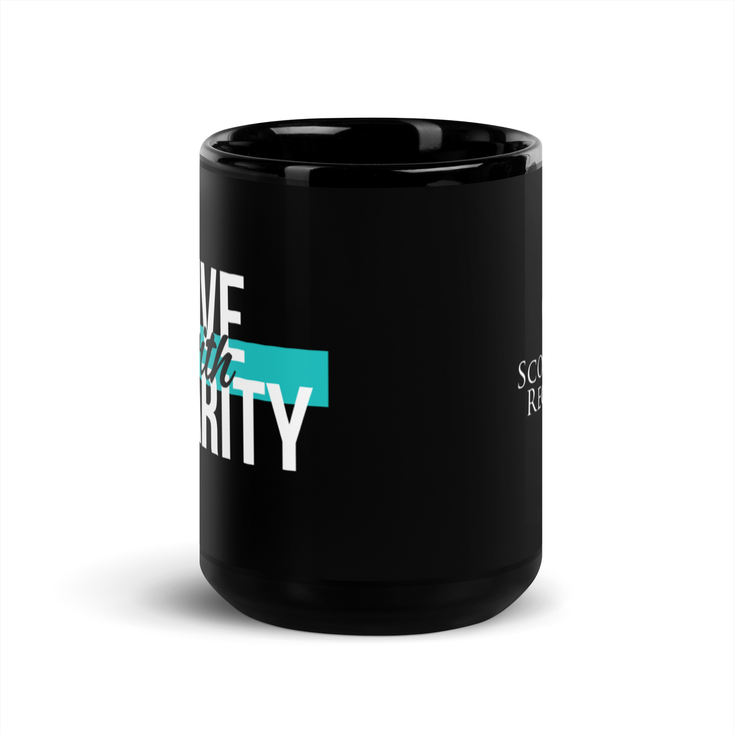 Live With Clarity Glossy Mug - Black